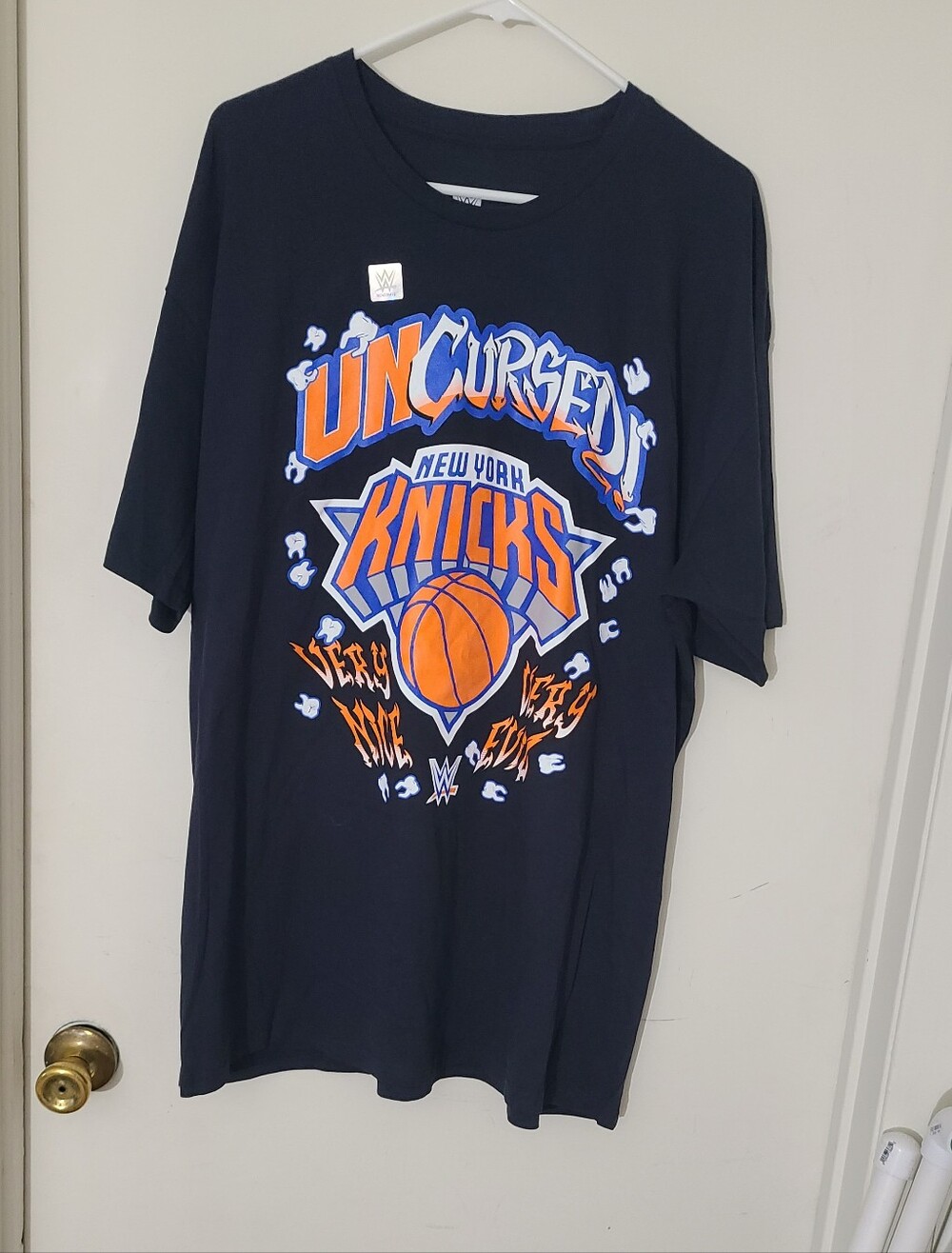 Men's Navy Danhausen x New York Knicks Uncursed T-Shirt NWT